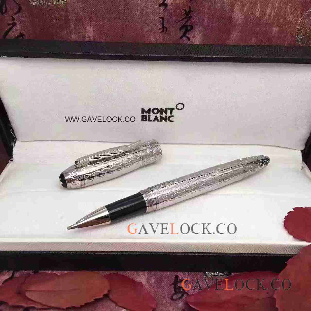 Copy Montblanc Daniel Defoe Pen Heavy Steel Rollerball Pen